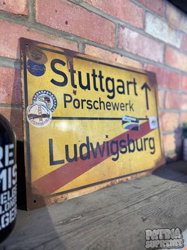 Stuttgart porsche schild - stuttgart,