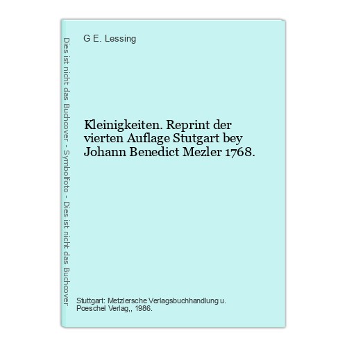 Kleinigkeiten reprint der - kleinigkeiten.,